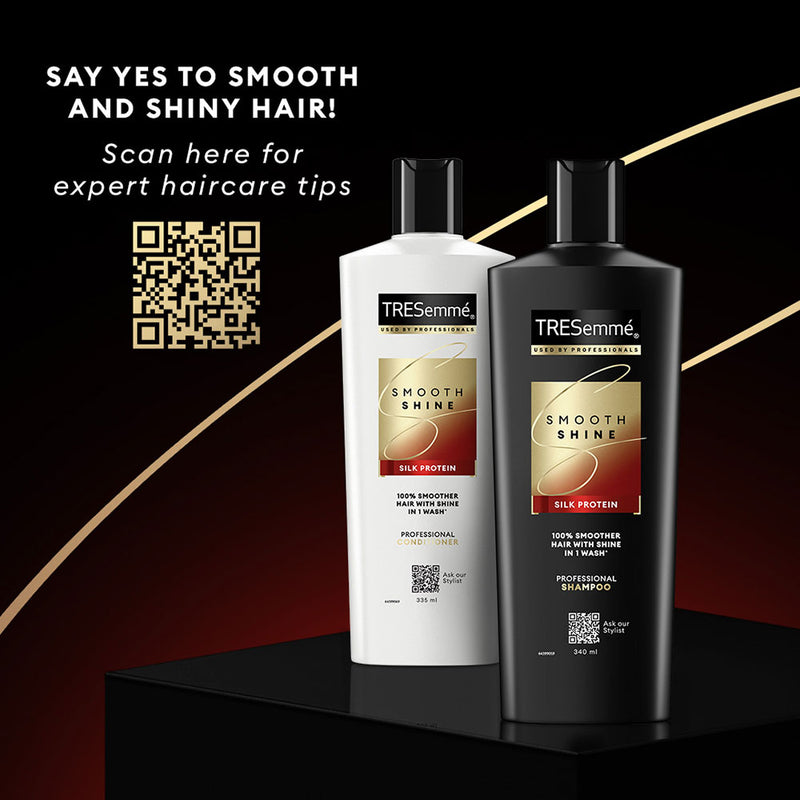TRESemme Smooth & Shine Shampoo 580 ml|| With Biotin & Silk Proteins For Silky Smooth Hair - Moisturises Dry & Frizzy Hair|| For Men & Women