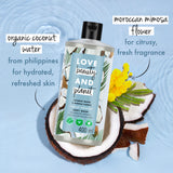 Love Beauty & Planet Refreshing Body Wash 200ml|| with Natural Coconut Water & Mimosa Flower|| Hydrating|| Sulfate Free|| Paraben Free-Liquid Shower Gel