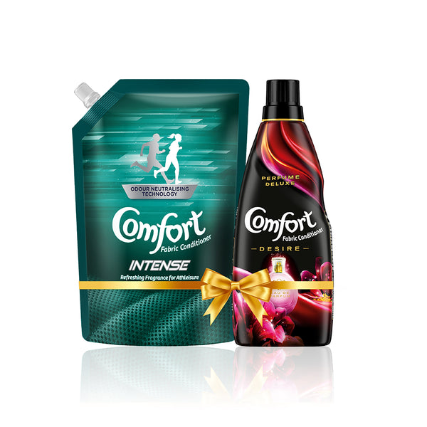 Comfort Intense 1L & Comfort Perfume Deluxe Desire fabric conditioner. 850 ml