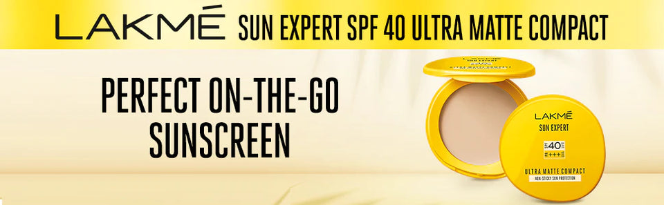 Lakme Sun Expert Ultra Matte Spf 40 Pa+++ Compact|| Non Greasy Non Sticky|| For Indian Skin|| Gives Even-Tone Complexion|| 7 g