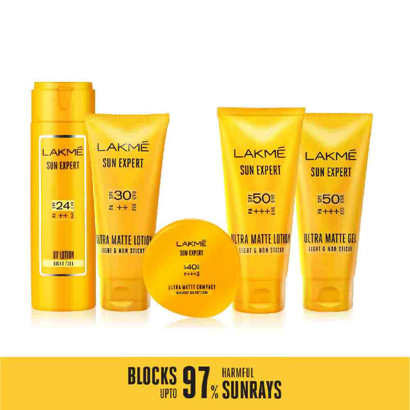 Lakme Sun Expert Ultra Matte Spf 40 Pa+++ Compact|| Non Greasy Non Sticky|| For Indian Skin|| Gives Even-Tone Complexion|| 7 g