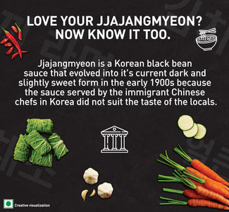 Knorr Korean Meal Pot- Spicy Jjajangmyeon Ramen Noodles | Korean Noodles | Microwave only| Vegetarian| 140 gm l Pack of 1