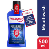 ( Pack of 2) Pepsodent Germicheck Mouth Rinse and Mouth Wash Liquid - Fights COVID-19 Coronavirus in 30s -2x500ml