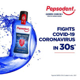 (Pack of 3) Pepsodent Germicheck Mouth Rinse and Mouth Wash Liquid - Fights COVID-19 Coronavirus in 30s -3x500ml