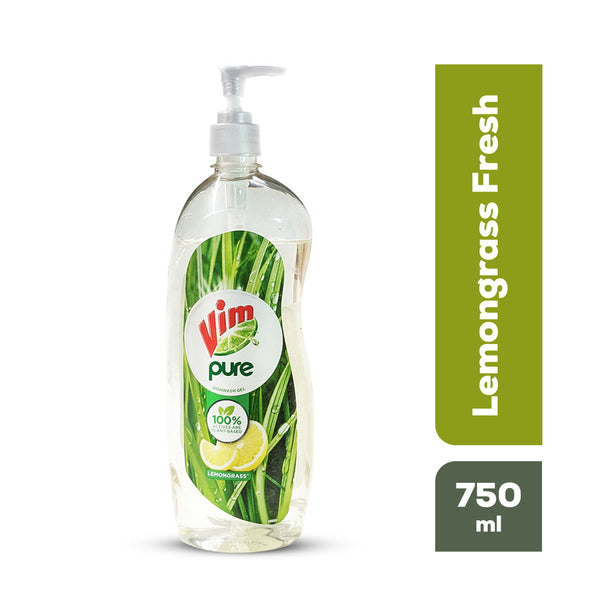 Vim Pure Lemongrass Fresh Dishwash Liquid, 750ml