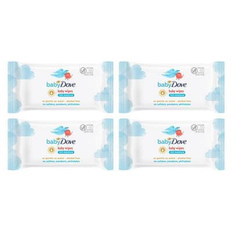 Baby Dove Rich Moisture Baby Care Wipes (50 pieces X 4)