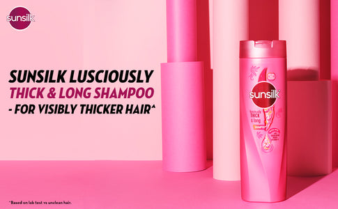 Sunsilk Lusciously Thick & Long Shampoo 650 ml|| With Keratin|| Yoghut Protein and Macadamia Oil - Thickening Shampoo for Fuller Hair