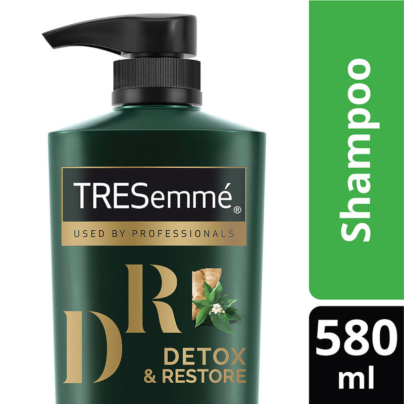 Tresemme Detox & Restore Shampoo|| With Ginseng And Neem|| No Dyes|| No Parabens|| Safe For Colour-Treated Hair|| 580 ml