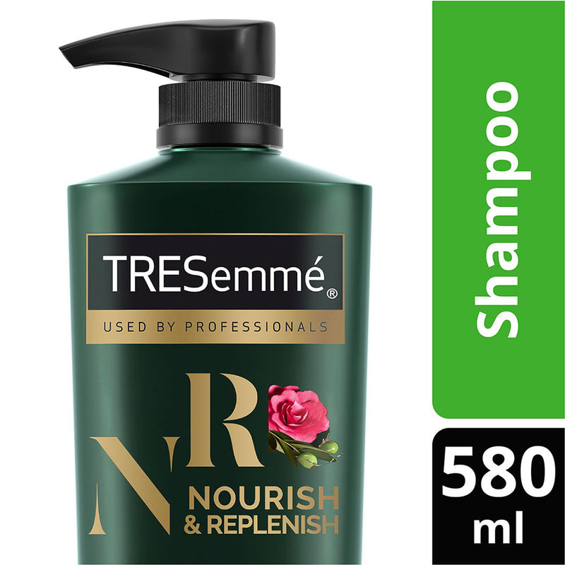 TRESemme Botanique Nourish & Replenish Shampoo 580 ml|| With Olive & Camellia Oil for Frizz Control & Hair Growth|| Paraben Free|| Smoothens Dry Hair
