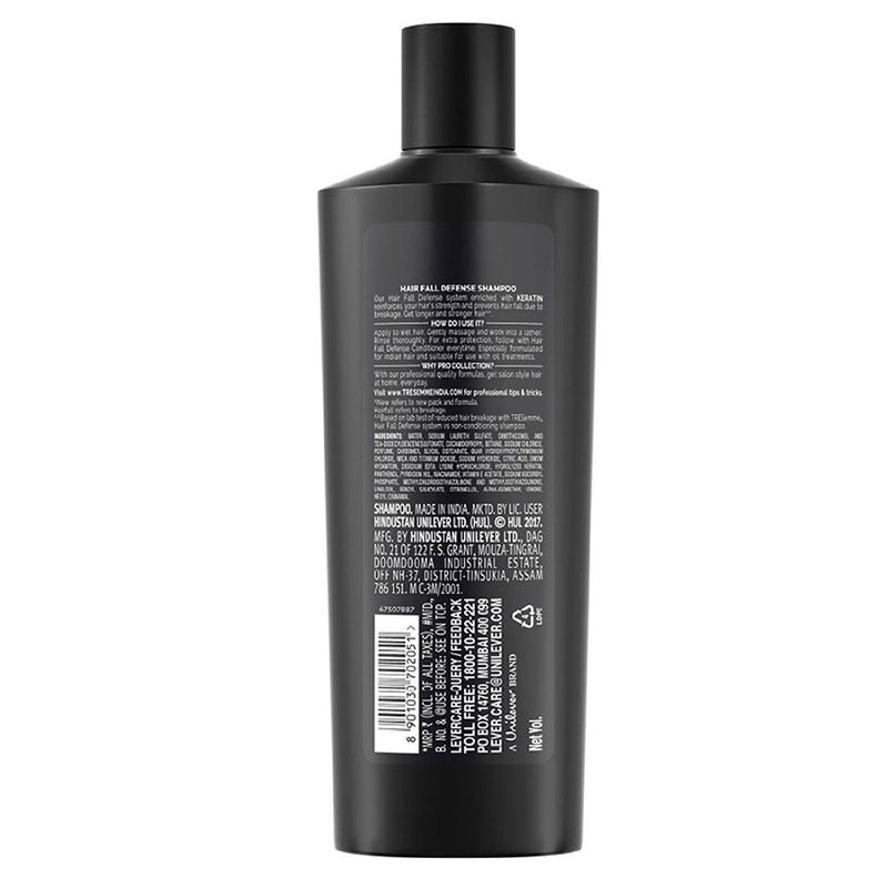 Tresemme Hair Fall Defence Shampoo|| For Strong Hair|| With Keratin Protein|| Prevent Hair Fall due to Breakage|| 340 ml