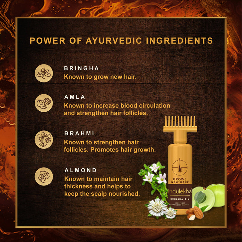 Indulekha Bringha Oil|| Reduces Hair Fall and Grows New Hair|| 100% Ayurvedic Oil|| 250ml