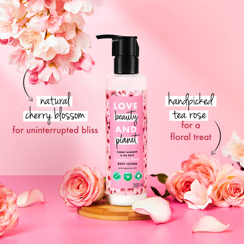 Love Beauty & Planet Cherry Blossom & Tea Rose Body Lotion - 190ml