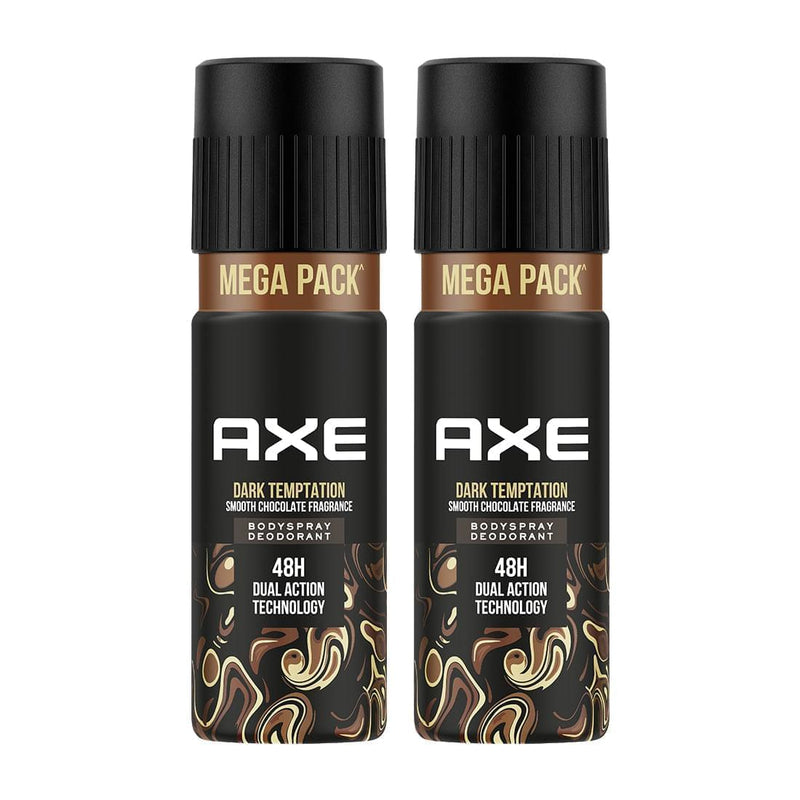 Axe Dark Temptation Long Lasting Deodorant Bodyspray For Men (Pack of 2) 430ml
