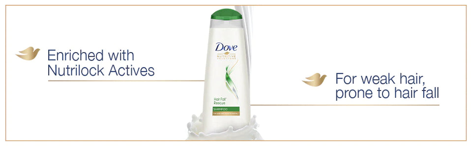 Dove Hair Fall Rescue Shampoo 1Ltr and Dove Hair Fall Rescue Conditioner 180ml (Combo Pack)