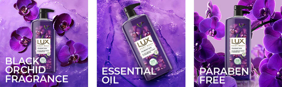 Liril Lemon & Tea Tree Oil 750ml Body wash and Lux Fragrant Skin 750ml Body wash