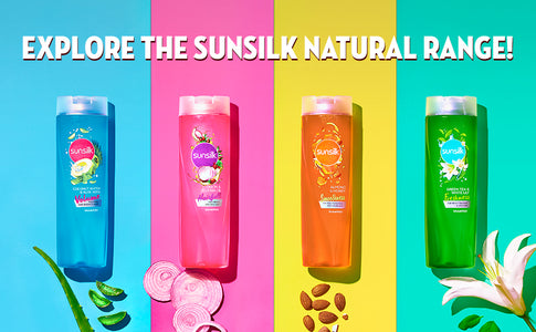 Sunsilk Hairfall Shampoo with Onion & Jojoba Oil|| that works best to nourish your long hair|| and makes it grow stronger from the first wash|| 370ml