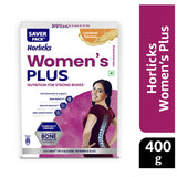 Horlicks Women's Plus Caramel Health Drink 400 g Refill Pack, Nutrition for strong Bones with 100% daily Calcium & Vitamin D - No Added Sugar