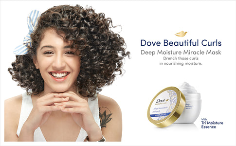Dove Beautiful Curls Shampoo 380ml, Conditioner 380ml & Hair Mask 300ml (Combo Pack)