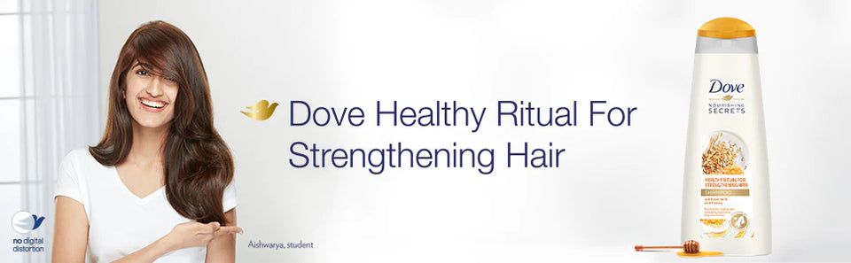 Dove Healthy Ritual for Strengthening Hair Shampoo 650 ml, Dove Healthy Ritual for Strengthening Hair Conditioner 180 ml and Dove Healthy Ritual for Strengthening Hair Mask, 300 ml (Combo Pack)