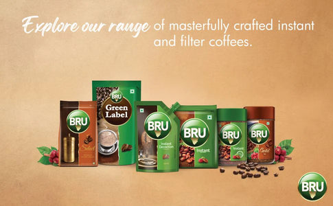 Bru Gold | Premium Freeze Dried Coffee | Experience Intense Coffee Taste | Aromatic Instant Coffee | 100g