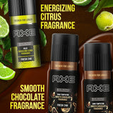 Axe Dark Temptation (Pack Of 2) And Pulse Long-Lasting Deodorant for Men( 3 Items In The Set )