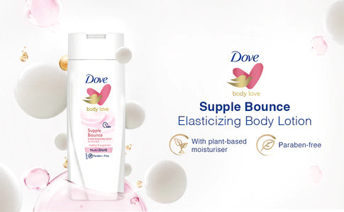 Dove Body Love Supple Bounce Body Lotion for Dry Skin Paraben Free 100ml