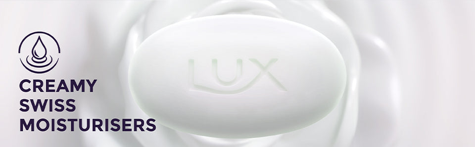 LUX International Creamy Perfection Plus Swiss Moisturizer bathing Soap|For Glowing Skin|4x125g Beauty soap