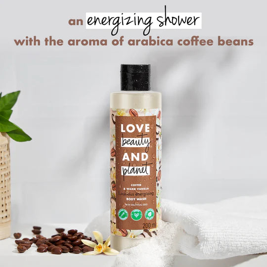 Coffee & Warm Vanilla Sulfate Free Body Wash (200ml + 200ml) (Pack of 2)