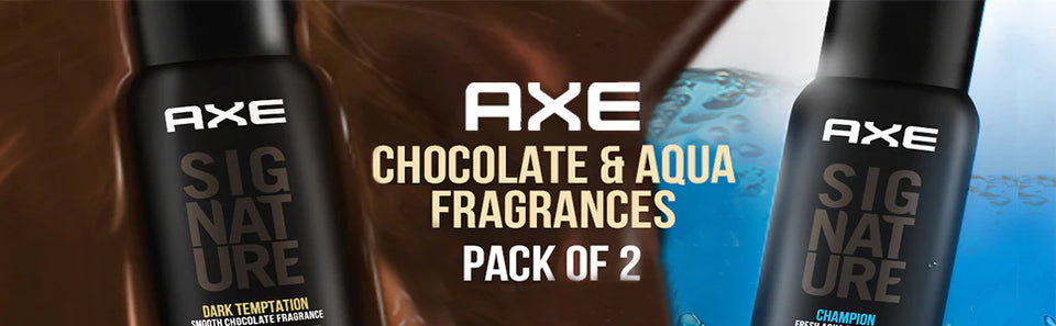Axe Signature Dark Temptation and Champion Long Lasting No Gas Deo Bodyspray Perfume For Men (Pack of 2) 308ml