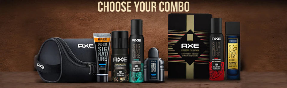Axe Body Spray Perfume for Men, Signature Champion & Dark Temptation 154ml (Pack Of 2)