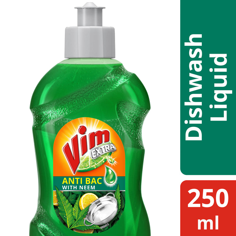Vim Dishwash Anti Bac Liquid Neem 250ml