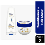 Dove Intense Repair Conditioner, 175ml and Dove Intense Damage Repair Hair Mask 300ml (Combo Pack)