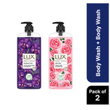Lux Fragrant Skin 750ml Body wash and Lux Soft Skin 750ml Body wash