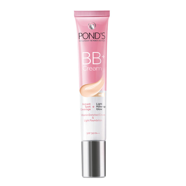 POND'S BB+ Cream, Instant Spot Coverage + Light Make-up Glow - Ivory 18g