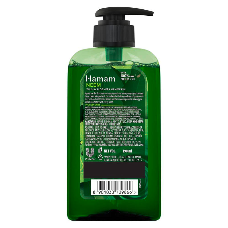 Hamam Neem Tulsi & Aloe Vera Handwash 190 ml