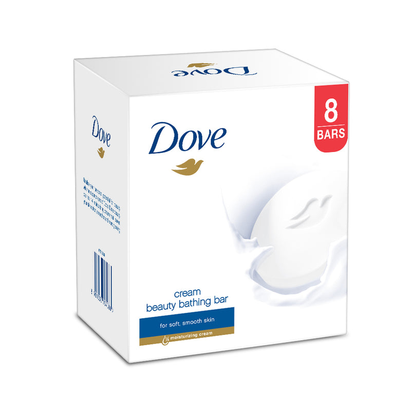 Dove Cream Beauty Bathing Bar 100 g, (Pack of 8)