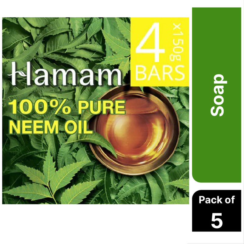HAMAM |100% Pure Neem Oil Soap |Buy 4 & Get 1 Free