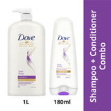 Dove Daily Shine Shampoo 1Ltr and Dove Daily Shine Conditioner 180ml(Combo Pack)