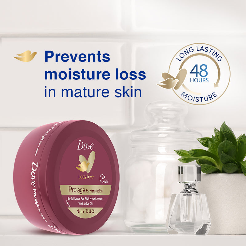 Dove Body Love Pro Age Body Butter, for Mature Skin, Paraben Free 240g