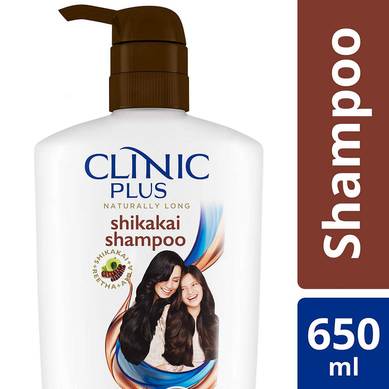 Clinic Plus Naturally Long Shikakai Shampoo-650ml