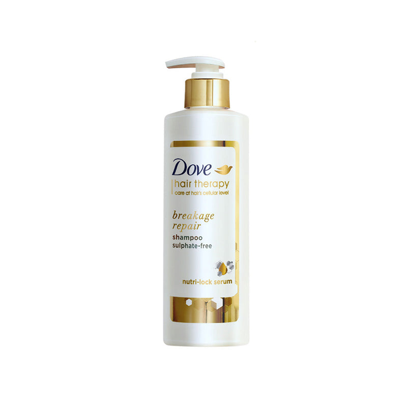 Dove Hair Therapy Breakage Repair Sulphate-Free Shampoo, No Parabens & Dyes, With Nutri-Lock Serum, 380ml