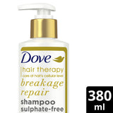 Dove Hair Therapy Breakage Repair Sulphate-Free Shampoo|| No Parabens & No Dyes|| With Nutri-Lock Serum to Reduce Hair Fall for Thicker Looking Hair|| 380 ml