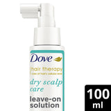 Dove Hair Therapy Dry Scalp Care Moisturizing Leave-on Solution|| Sulphate Free|| No Parabens & Dyes|| With Niacinamide to relieve scalp dryness for smooth hair|| 100 ml