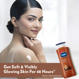 Vaseline Cocoa Glow Serum In Lotion, 600 ml | 100% Pure Cocoa & Shea Butter for Glowing & Soft Skin