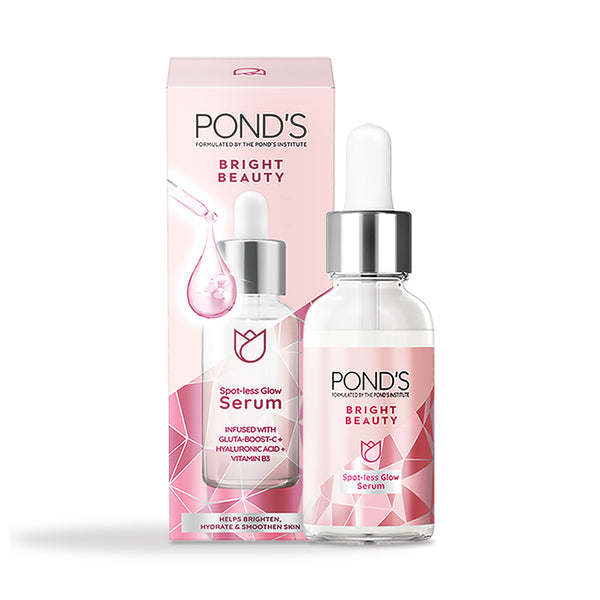 Pond's Bright Beauty Spot-less Glow Serum|| Infused with Hyaluronic Acid|| Vitamin B3|| Gluta-Boost-C|| 30ml
