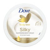 Dove Body Love Silky Pampering Body Cream Silky Soft Skin Paraben Free 300g