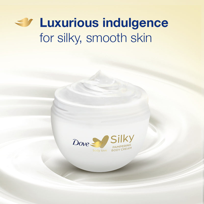 Dove Body Love Silky Pampering Body Cream Silky Soft Skin Paraben Free 300g