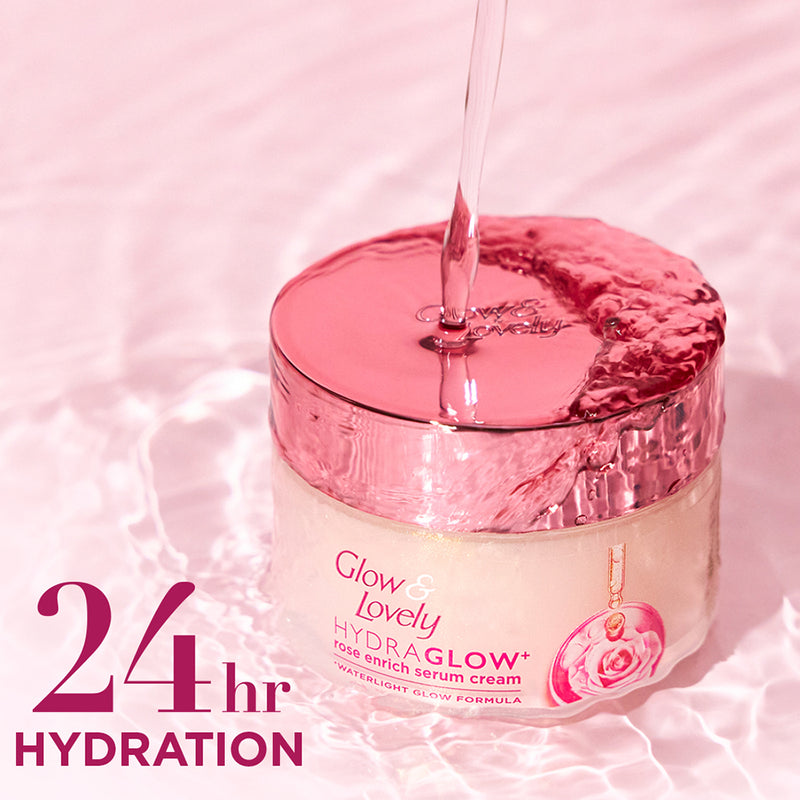 Glow & Lovely HydraGlow Rose Enrich Serum Cream 50g
