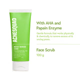 Face Scrub for Active Acne with Papain Enzyme + AHA + Natural Cellulose
