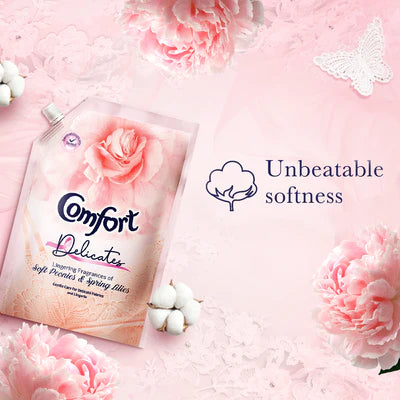 2 in 1 Combo pack-Comfort Delicates 1 ltr pouch & Comfort Sweet Dreams 1 ltr pouch. Gentle care for Delicates and soothing fragrances for bed linens